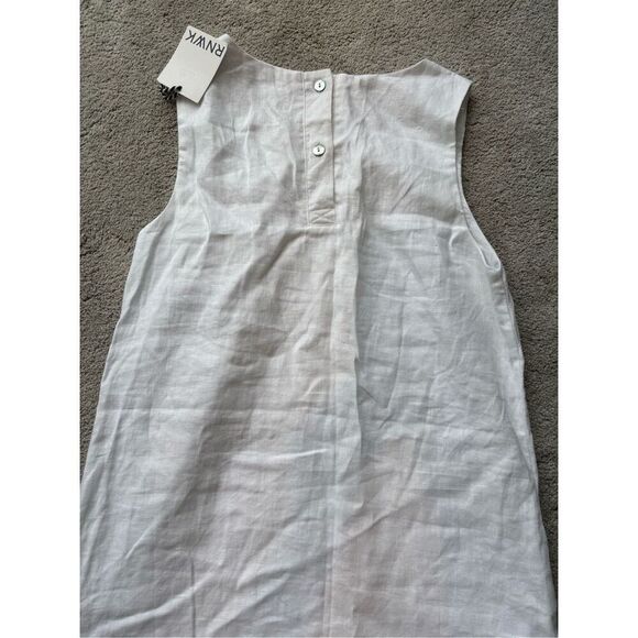 NWT Renwick RNWK Square Neck Linen Shift Dress, $115 XS A13 - Picture 7 of 8